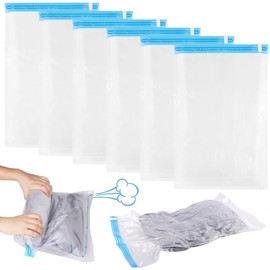 Vacuum Bags Hand Rolled 60 x 40 cm Compression Bags Waterproof Vacuum Bags Reusable Travel Bag for Clothes, Bedding etc.