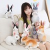 Dapue Easter Bunny Rabbit Plush 9.85''/25cm Realistic Bunny Rabbit Stuffed