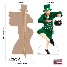 Cardboard People Leprechaun Pot of Gold Life Size Cardboard Cutout Standup