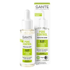 SANTE Naturkosmetik Organic Daisy and Niacinamide Effect Face Serum for an Even Complexion and Refined Pores Pore Control Perfector Serum 30ml