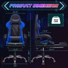 Shahoo Gaming Chair with Footrest and Massage Lumbar Support, Ergonomic
