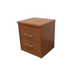 Hodedah 2 Drawer Nightstand, Cherry, 21.65 in x 48.03 in x 72.83 in