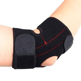 Neoprene Elbow Brace, Tennis and Golfer's Arm, Weightlifting, Breathable Elbow Bandage Fitness Elbow Pads, Elbow Bandage Tennis Elbow with Double Spring Stabilisers