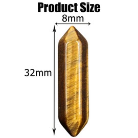 Mikiuly Heilende Kristalle Steine Sets, Sechseckige Heilkristalle Set, Edelsteine Chakra Steine, Amethyst Obsidian Tigerauge Heilsteine für Anhänger Deko Geschenke Meditation, 6 Stück