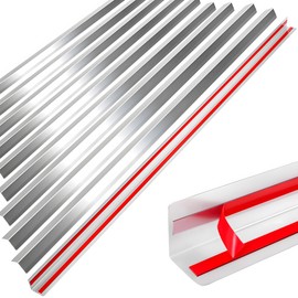 Wall Corner Guards,2” x 2” x 48”, Metal Wall Corner Protector, 10 Pack for Wall Protection and Decoration, 20 Ga/ 1MM Thickness T304 Stainless Steel Wall Corner Guards with 90-Degree Angle