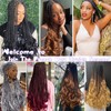 French Curl Crochet Braids 20 Inch Goddess Box Braids Crochet