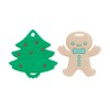 Nuby All Silicone Holiday Tree & Gingerbread Man Cookie Teether