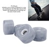 4Pcs Skateboard Wheel Set Replacement 78A Hardness PU Translucent Flashing