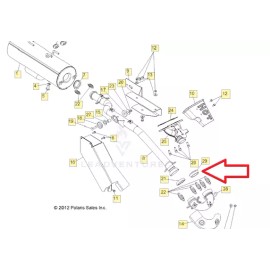 HYspeed Exhaust Manifold to Pipe Gasket Donut Seal Polaris Ranger 800 2013-2017