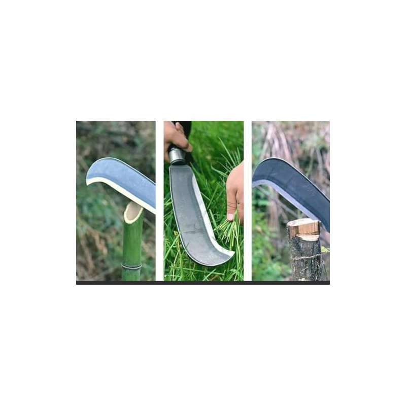 POWOBEST Clearing Sickle Weeding Sickle Heavy Gauge Hand Weeder Hand-held