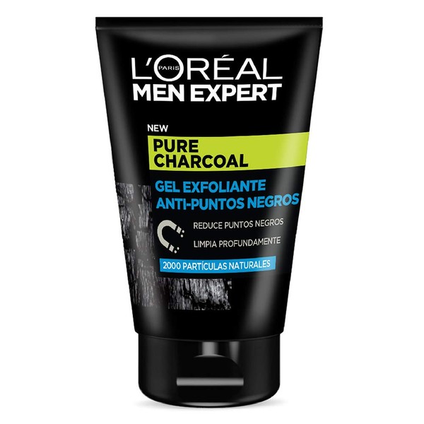Men Expert Gel Exfoliante Anti-Puntos Negros Pure Charcoal con Carbn