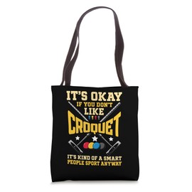 Funny Croquet Humor Croquet Player Tote Bag