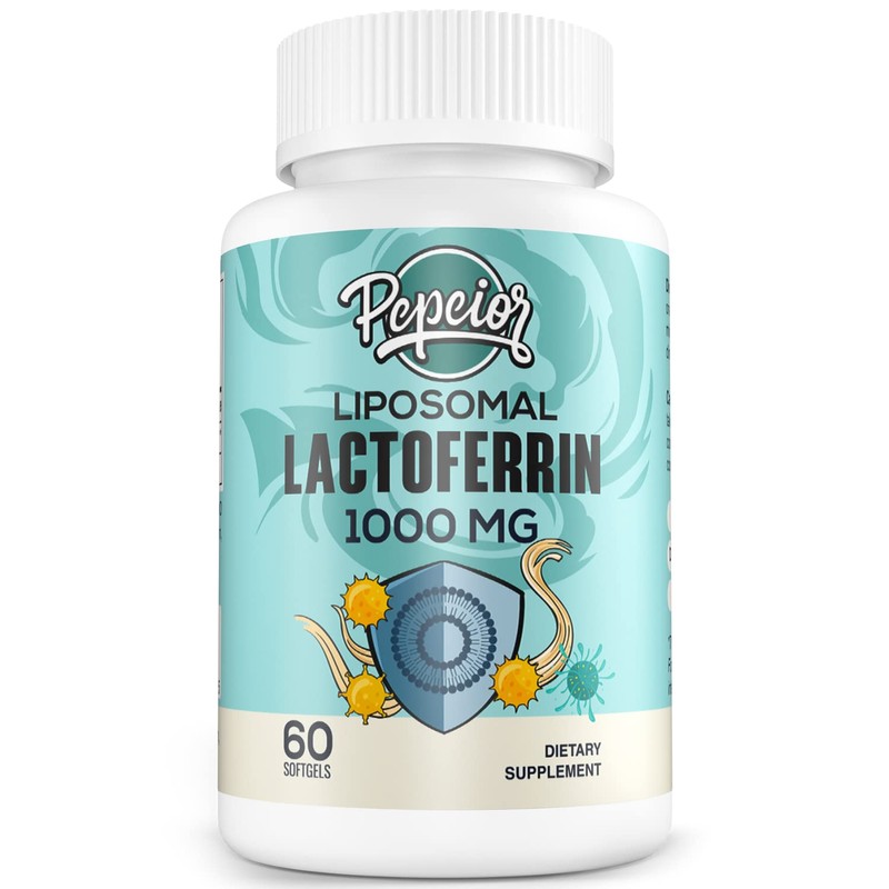 Pepeior Liposomal Bovine Lactoferrin 1000 mg - Higher Absorption -