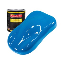 Restoration Shop - Speed Blue Acrylic Enamel Auto Paint - Quart Paint Color Only - Professional Single Stage High Gloss Automotive, Car, Truck, Equipment Coating, 2.8 VOC