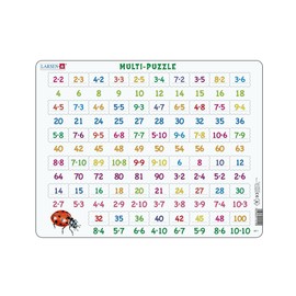 Larsen Interlocking Puzzles and Puzzle Large Multiplies, Multi-Colour (30)