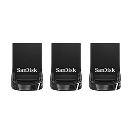 SanDisk Ultra Fit 32GB USB Flash Drive 3.1 with up to 130MB/s Read Speed (Pack of 3)