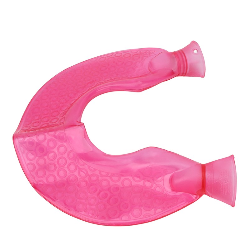 1400ml Hot Water Bottle U Shaped Reduce Pain Transparent Hot