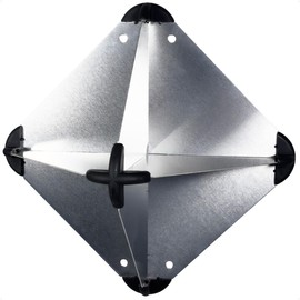Five Oceans 12 x 12-Inch Radar Reflector, Aluminum, Marine Reflector for Small to Medium-Sized Powerboats, Fishing Boats, Inflatables and Rigid Inflatable - FO2316