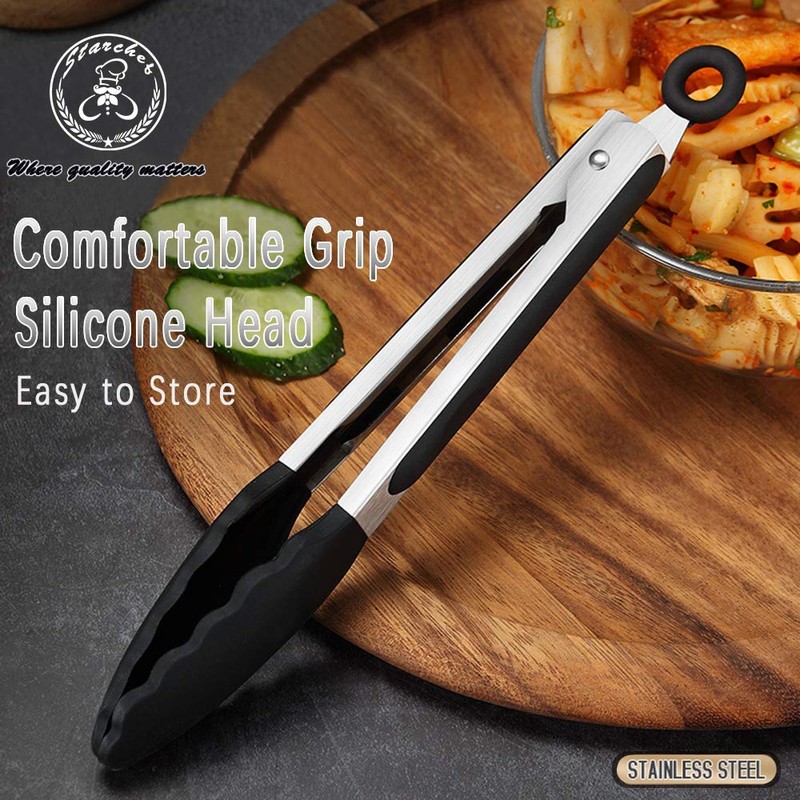 Starchef Kitchen Food Tongs - Utensil for Cooking, Serving, Barbecue,