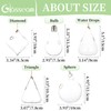 Glasseam Hanging Planters Glass Terrarium: 5Pcs Modern Plant Propagation Stations