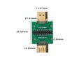 Teansic 2 Pcs HDMI A Connector with Test PCB Board,2.54