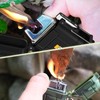 2 Pack Waterproof Lighter Outdoor Electric Lighter Dual Arc Lighter