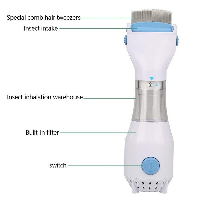 Generic Electric Vacuum Comb for Lice Treatment, Outperforming Combs and