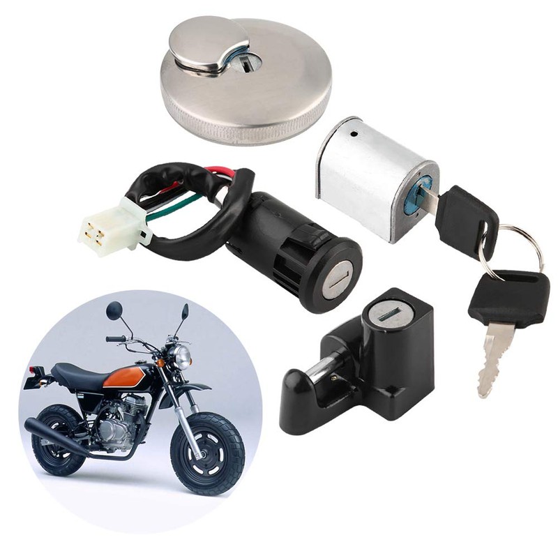 Helmet Lock, Ignition Lock, Lock + Key Set, Motorcycle Ignition