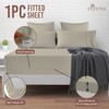 Pizuna 100% Cotton EU Single Fitted Sheet Simply Taupe, 400