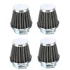 4 Pack Universal Performance High Flow Clamp On Chrome Pod
