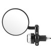 2pcs 7/8in Handlebar Rearview Mirrors with LED Turn Signal Amber