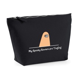 Hippowarehouse My Spooky Senses are Tingling Printed Make up Cosmetic wash Bag 18x19x9cm