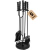 AMAGABELI GARDEN & HOME 5 Pieces Fireplace Tools Sets Wrought