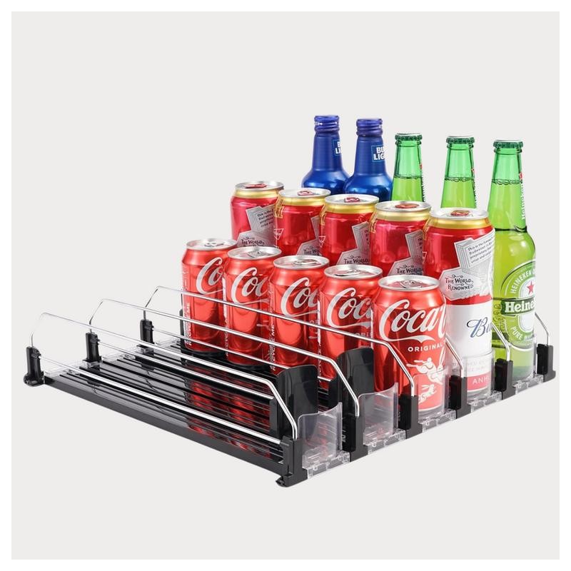 BeverageCarousel Pro: Automatic Drink Dispenser/Organizer Kitchen Utensils Stainless Steel -