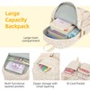 Lrenagao 3Pcs Corduroy School Backpack for Girls, Kids Large Capacity