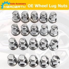 Set of 20, 14x1.5mm OEM Style Factory 1.80 Inch 7/8 22mm Hex Mag Washer Lug Nuts Compatible with Sequoia Landcruiser Tundra Lexus LX