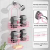 DAOYA Pink 3-Tier Over Head Shower Caddy with Soap Holder