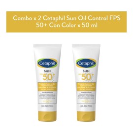 Combo Cetaphil Sun Oil Control Fps50 Color 50ml