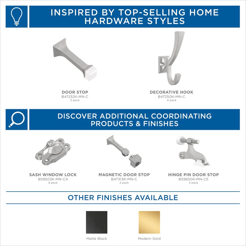 Franklin Brass 3" (76mm) Classic Edge Solid Door Stop, 5