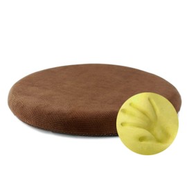Sigmat Memory Foam Seat Cushion Anti-slip Soft Round Stool Cushion Chair Pad 15 Inch Coffee