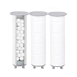 Heshare Shower Head Filter [Set of 3] Chlorine Remover Micro Nano Bubble