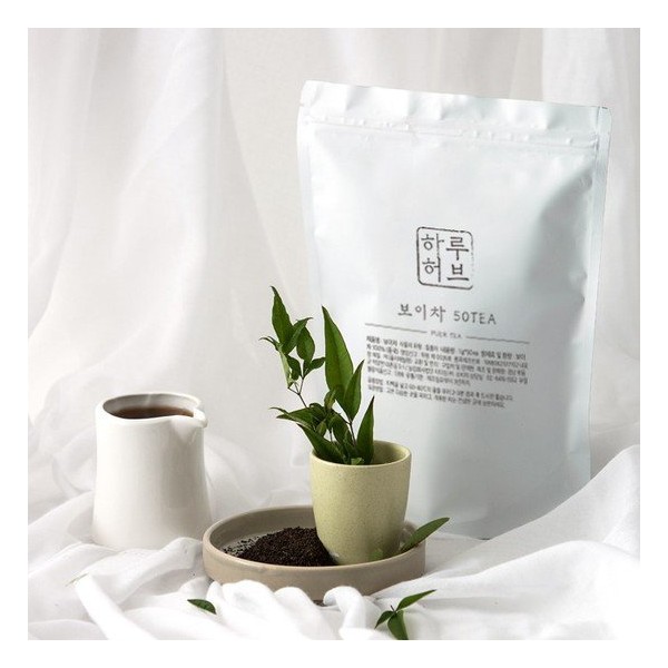 Haru Herb Pu-erh Tea Powder Tea Bags (50 large capacity packs) / 하루허브 보이차 분말 티백 대용량 50개입