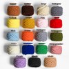 3 Pack Fluffy Chenille Chunky Yarn for Crocheting 100g(65.6yd) -