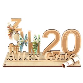 Giftota Money Gifts Birthday 20th Gifts for 20th Birthday Man Woman 20th Gifts Wooden Decoration