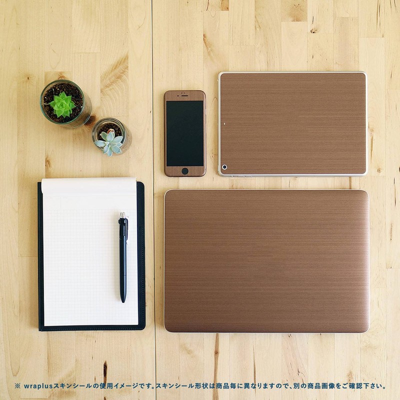 wraplus Skin Seal Compatible with Pixel6a [Bronze Brushed Metal] Back