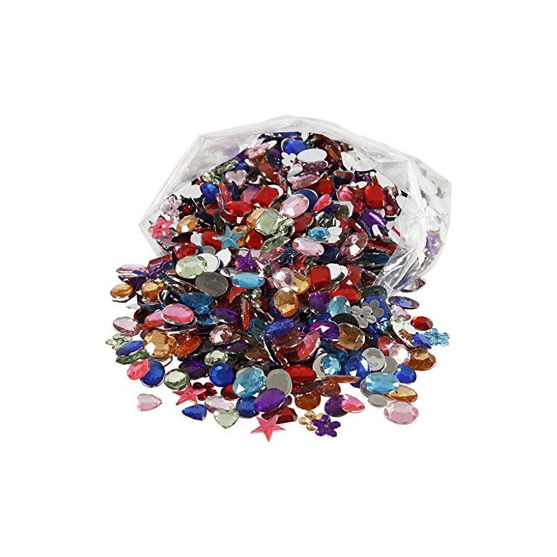 Rhinestones , size 10-15 mm, 1600asstd