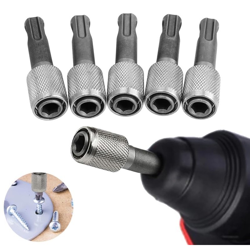 Bestgle 5Pcs SDS-Plus Drill Chuck Adapter, 6.35mm 1/4 Inch Hex