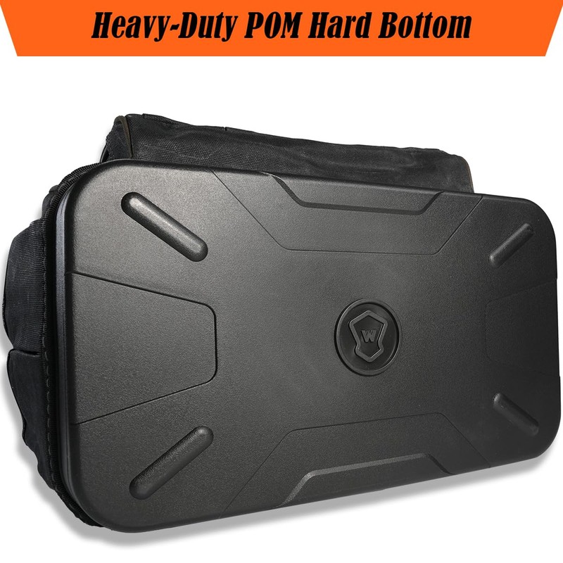 WELKINLAND 54Pockets Electrician Tool Bag, Heavy-Duty Hard Bottom Tool Bag,