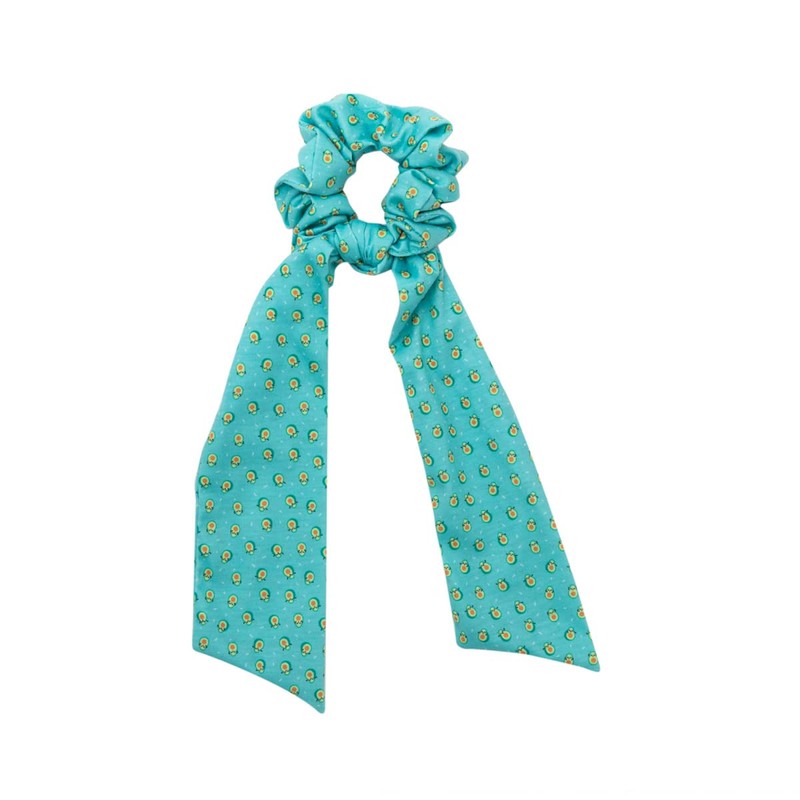 Mr. Wonderful Hair Scrunchie with Bow - Avocado