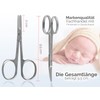 PREMIUM Baby Schere Nagelschere Sichere Baby-Nagelschere mit abgerundeten Enden aus
